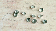 Риволи акриловые, 6*4мм, цвет серебро, RV06-001, 1уп=10шт