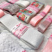 Набор репсовых лент для рукоделия, шитья, творчества - серо-розовый НБ-115
