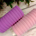 Бесшовные резинки для волос 40мм. розовые, сиреневые, 24 шт