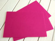 Фетр жёсткий 20*30см, цвет ярко-розовый, толщина 1мм, Китай, Ф609, 1 лист