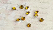 Риволи акриловые, 6*4мм, цвет золото, RV06-002, 1уп=10шт
