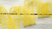 Кружево, 45мм, цвет жёлтый, полиэстер, КР031, 1м