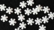 Кабошон объемный, снежинка, цвет белый, 15x15мм, К0055, 1шт
