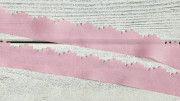 Лента шифоновая 30мм, край гвоздика, цвет розовый, 1 уп = 140см