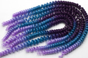 Кудри трехцветные, цвет фиолетовый-синий-сиреневый,  длина 30 см, 1 уп=6 шт, СП04