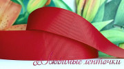 Лента репсовая, 40мм, цвет красно-бордовый, Р40-036, 1м