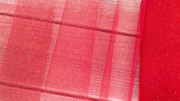 Фатин с блестками средней жёсткости, цвет красный, ширина 15 см, 220-005, 1 метр