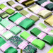 Набор лент для шитья и рукоделия из репсовых, атласных лент, зеленая  гамма, НБ-043, 1 уп