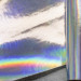 Кожзам "Голографик"  20x30см, толщина 0,7мм, цвет светлое серебро, КЗ015/01, 1 шт