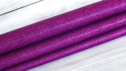 Кожзам "Глиттер мелкий"  20x30см, толщина 0,5мм, цвет фиолетовый, КЗ011/09, 1 шт