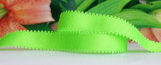 Лента декоративна, 22мм, цвет салатовый, фигурный край, ДЛ22-037, 1м