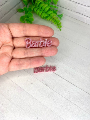 Лазерная резка "Barbie" розовый 1шт