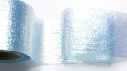 Лента перламутровая 5,5 см, цвет  голубой, 220-040, 1м