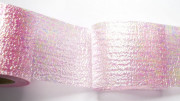 Лента перламутровая 5,5 см, цвет  розовый, 220-039, 1м