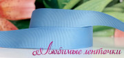 Лента репсовая, 40мм, цвет лазурно-голубой, Р40-091, 1м