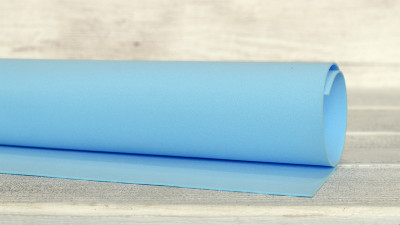 Фоамиран иранский 29x34см, толщина 1мм, цвет голубой №165, ФОМИ-165, 1 шт