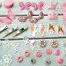 Набор репсовых лент для рукоделия, шитья, творчества - розовый, НБ-066