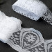 Набор репсовых лент для рукоделия, шитья, творчества - белая гамма, НБ-003-01