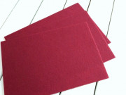 Фетр жёсткий 20x30см, цвет бордовый, толщина 1мм, Китай, Ф617, 1 лист